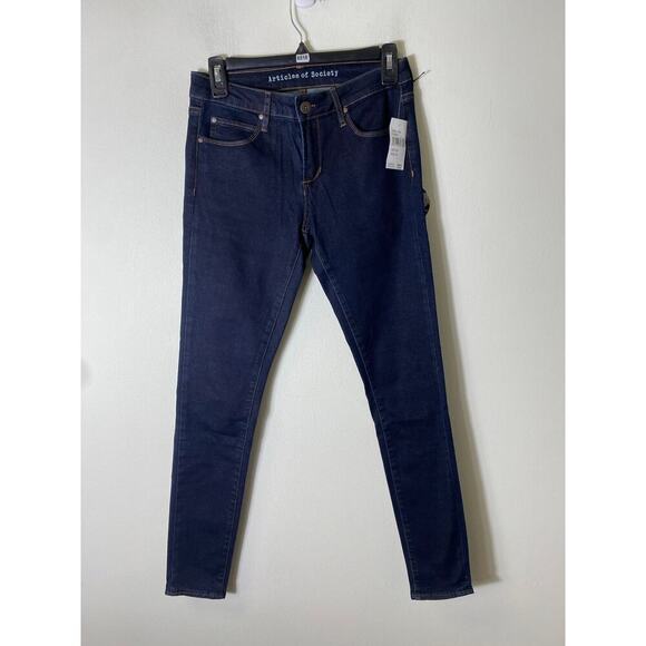 NWT Articles of Society Dark Blue Jeggings Sz 26 - Picture 1 of 4